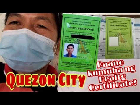 Quezon City Health Card Process .